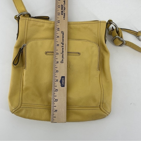 Fossil Yellow shoulder bag leather - Picture 6 of 10